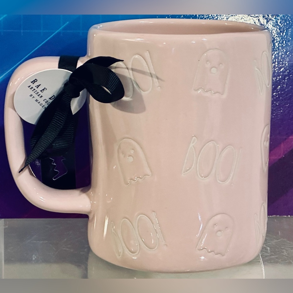 Boo Ghost mug Rae Dunn Light Pink 🆕